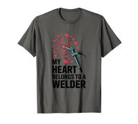 My Heart Belongs to a Welder, Metal Welding T-Shirt