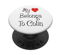 My Heart Belongs To Colin Girlfriend Wife Spouse PopSockets Adhesive PopGrip