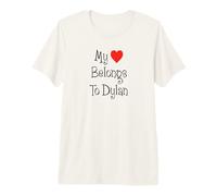 My Heart Belongs to Dylan Girlfriend Wife Spouse Premium T-Shirt