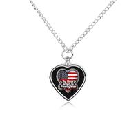 My Heart Belongs To Firefighter Dog Urns Jewelry Necklace Pet Ashes Memorials Necklaces Alloy Keepsake for Men Women
