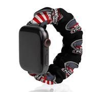 My Heart Belongs To Firefighter Smartwatch Replacement Band Compatible with IWatch Soft Elastic Wristbands Watch Strap 42mm/44mm