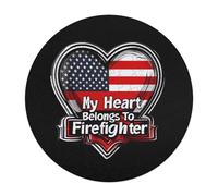 My Heart Belongs To Firefighter Wooden Jigsaw Puzzles for Adults Brain-Teasing Game Idea Puzzle Gift for Unisex