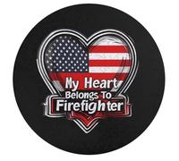 My Heart Belongs To Firefighter Wooden Jigsaw Puzzles for Adults Brain-Teasing Game Idea Puzzle Gift for Unisex