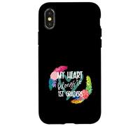 My Heart Belongs to First Graders Case for iPhone X/XS