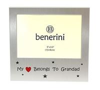 My Heart Belongs To Grandad ' - Photo Picture Frame Gift - 5x 3.5