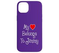 My Heart Belongs To Jimmy Girlfriend Wife Spouse Case for iPhone 14 Plus