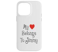 My Heart Belongs To Jimmy Girlfriend Wife Spouse Case for iPhone 14 Pro Max