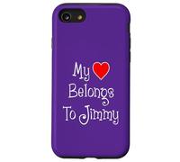 My Heart Belongs To Jimmy Girlfriend Wife Spouse Case for iPhone SE (2020) / 7/8
