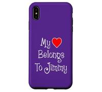 My Heart Belongs To Jimmy Girlfriend Wife Spouse Case for iPhone XS Max