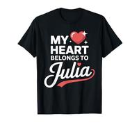 My Heart Belongs to Julia Cute Name Love Valentine T-Shirt