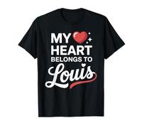 My Heart Belongs to Louis Cute Name Love Valentine T-Shirt