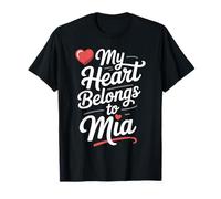 My Heart Belongs to MIA Cute Name Love Valentine T-Shirt