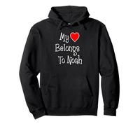My Heart Belongs To Noah Girlfriend Wife Spouse Pullover Hoodie
