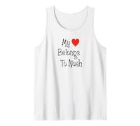 My Heart Belongs to Noah Girlfriend Wife Spouse Tank Top