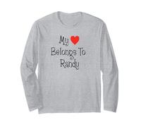 My Heart Belongs to Randy Girlfriend Wife Spouse Long Sleeve T-Shirt