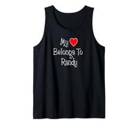 My Heart Belongs to Randy Girlfriend Wife Spouse Tank Top
