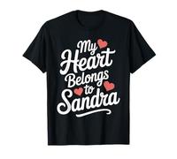 My Heart Belongs to Sandra Cute Name Love Valentine T-Shirt