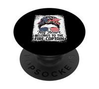 My Heart Belongs To The Fire Captain PopSockets Adhesive PopGrip
