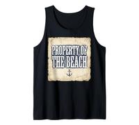 My Heart Belongs to the Ocean Anchor Graphic Tank Top