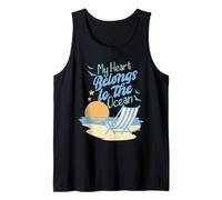 My Heart Belongs to The Ocean Cruise Vacation Tee Tank Top