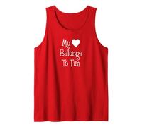 My Heart Belongs to Tim Girlfriend Wife Spouse Tank Top