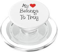 My Heart Belongs To Troy Girlfriend Wife Spouse PopSockets PopGrip for MagSafe