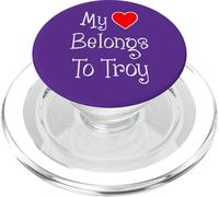 My Heart Belongs To Troy Girlfriend Wife Spouse PopSockets PopGrip for MagSafe
