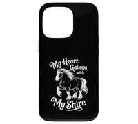 My Heart Gallops with My Shire Horse Design Case for iPhone 13 Pro