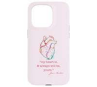 My heart is & always will be yours. Jane Austen Edward Meme Case for iPhone 15 Pro