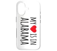 MY HEART IS IN ALABAMA Cute US State Case for iPhone 17