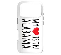 MY HEART IS IN ALABAMA Cute US State Case for iPhone 17 Pro
