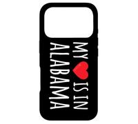 MY HEART IS IN ALABAMA Cute US State Case for iPhone 17 Pro