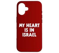 My Heart Is In Israel Case for iPhone 16