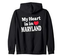 My Heart Is In Maryland Zip Hoodie