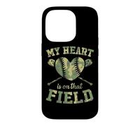 My Heart is On That Field Baseball Mom Case for iPhone 14 Pro