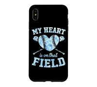 My Heart is On That Field Baseball Mom Case for iPhone XS Max