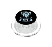 My Heart is On That Field Baseball Mom PopSockets PopGrip for MagSafe