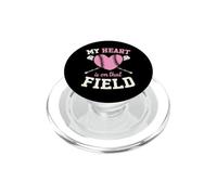 My Heart is On That Field Baseball Mom PopSockets PopGrip for MagSafe
