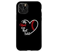 My Heart is on That Field Baseball Softball Mom Quote Case for iPhone 11 Pro