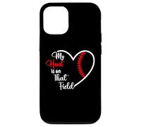 My Heart is on That Field Baseball Softball Mom Quote Case for iPhone 12/12 Pro