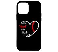 My Heart is on That Field Baseball Softball Mom Quote Case for iPhone 12 mini