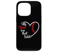 My Heart is on That Field Baseball Softball Mom Quote Case for iPhone 13 Pro