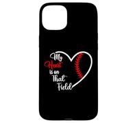 My Heart is on That Field Baseball Softball Mom Quote Case for iPhone 15 Plus