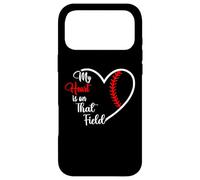 My Heart is on That Field Baseball Softball Mom Quote Case for iPhone 17 Pro Max