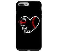 My Heart is on That Field Baseball Softball Mom Quote Case for iPhone 7 Plus/8 Plus