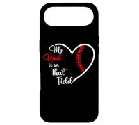 My Heart is on That Field Baseball Softball Mom Quote Case for iPhone Air