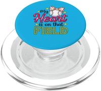 My Heart Is On That Field, Funny Baseball Saying PopSockets PopGrip for MagSafe