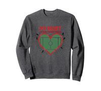 My Heart Is On That Field Soccer Fan Passion Sweatshirt, Adult Unisex, Dark Heather Grey, L