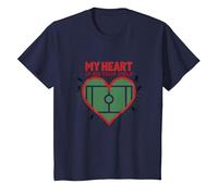 My Heart is On That Field Soccer Fan Passion T-Shirt, Kids, Navy, 8 Years