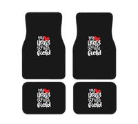 My Heart Is On That Field Soccer Mom-1 Universal Car Floor Mats All Weather Protection Four-Piece Car Foot Mat for SUV,Vans,Sedans,Trucks